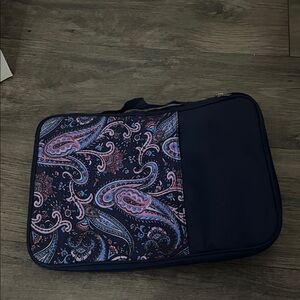 Navy Paisley Travel Organizer Pouch for Men